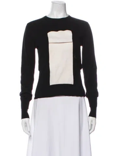 Pre-owned Jw Anderson Crew Neck Sweater In Black