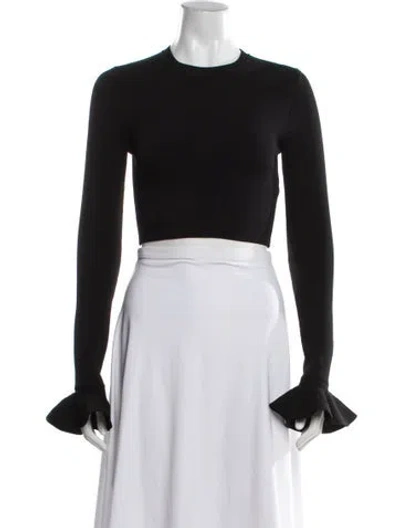 Pre-owned Jw Anderson Crew Neck Sweater In Black