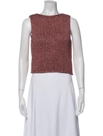 Pre-owned Jw Anderson Crew Neck Sweater In Red