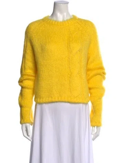 Pre-owned Jw Anderson Crew Neck Sweater In Yellow