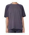 Jw Anderson Cotton T-shirt With Washed Effect In Black