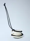 Jw Anderson Crochet Charm In White