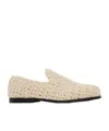 Jw Anderson Man Loafers Ivory Size 9 Cotton In Neutral