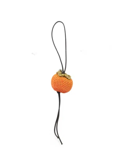Jw Anderson Crochet Fruit-motif Belt In Orange