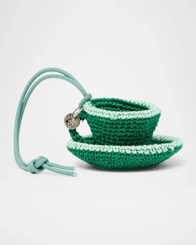 Jw Anderson Crochet Teacup Bag Charm