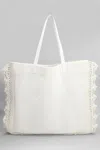 Jw Anderson Crochet Trim Knit Tote Bag