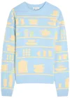 Jw Anderson Crockery-intarsia Wool Jumper In Multi