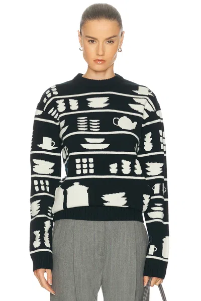 JW ANDERSON CROCKERY JACQUARD JUMPER
