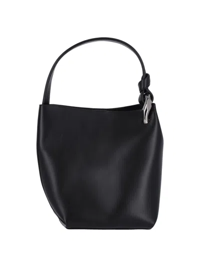 Jw Anderson Croner Bucket Bag In Black