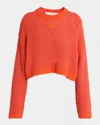 Jw Anderson Logo Patch Jumper In Hibiscus