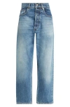 Jw Anderson J. W. Anderson Straight Leg Cropped Jeans In Mid Blue Denim