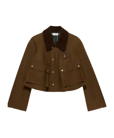 Jw Anderson Long-sleeved Casual Jacket In Brown