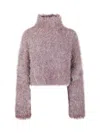 Jw Anderson J.w. Anderson Cropped Cutout Jumper In Purple