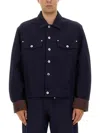 Jw Anderson Turn Up Cuff Jacket In Blue