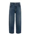 Jw Anderson Cropped Straight Leg Denim Jeans In Blue