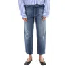 Jw Anderson Cropped Straight-leg Jeans In Blue