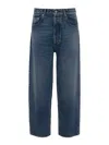 Jw Anderson Logo-patch Straight-leg Jeans In Blue