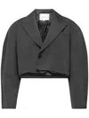 Jw Anderson Cropped Tailored Blazer In Grey