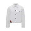 Jw Anderson White Twisted Denim Jacket In White