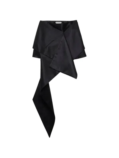 Jw Anderson Cross-drape Mini Skirt In Multi