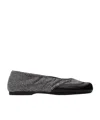 Jw Anderson Crystal Ballet Shoes In Black