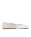 Jw Anderson Crystal Ballet Shoes In White