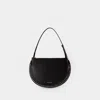 Jw Anderson Tasche Crystal Bumper Moon Aus Schwarzem Leder In Black