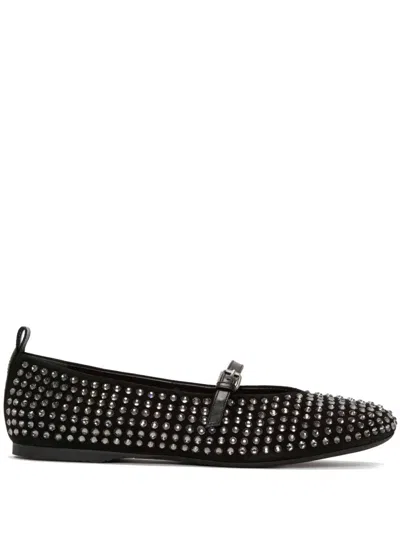JW ANDERSON CRYSTAL-EMBELLISHED BALLERINA SHOES