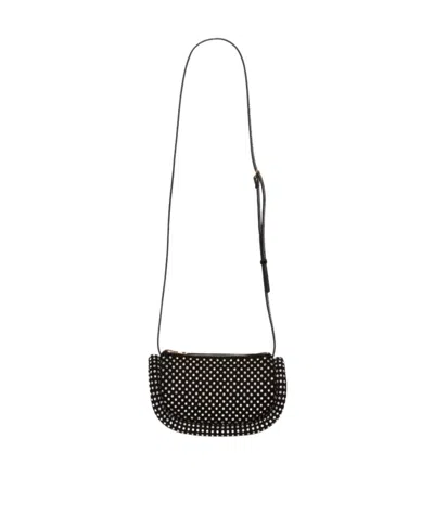 Jw Anderson Crystal-embellished Bumper-12 Crossbody Bag In Black