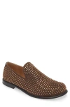 Jw Anderson Crystal Embellished Loafer In 502 Chocolate Strass Ot