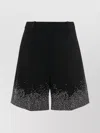 Jw Anderson Crystal Embellished Tailored Shorts