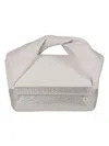 Jw Anderson Crystal Midi Twister Tote In White