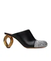 Jw Anderson Crystal Muller-style High Heels In Black