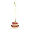 Jw Anderson Tea Cup Bag Charm In Yellow