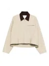 Jw Anderson Peplum-hem Jacket In Neutral