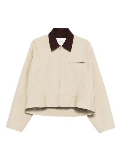 JW ANDERSON CURVED-HEM COTTON JACKET