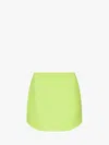 Jw Anderson Curved Hem Mini Skirt In Green