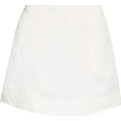Jw Anderson Curved Hem Miniskirt In Off White