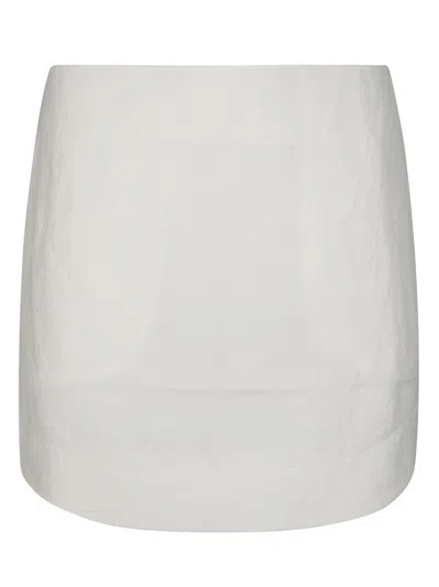Jw Anderson J. W. Anderson Curved Hem Mini Skirt In Neutrals