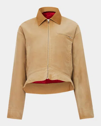 Jw Anderson Curved Hem Workwear Jacket