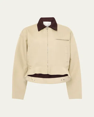 JW ANDERSON CURVED HEM WORKWEAR JACKET
