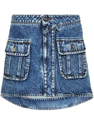 JW ANDERSON JW ANDERSON CURVED MINI SKIRT