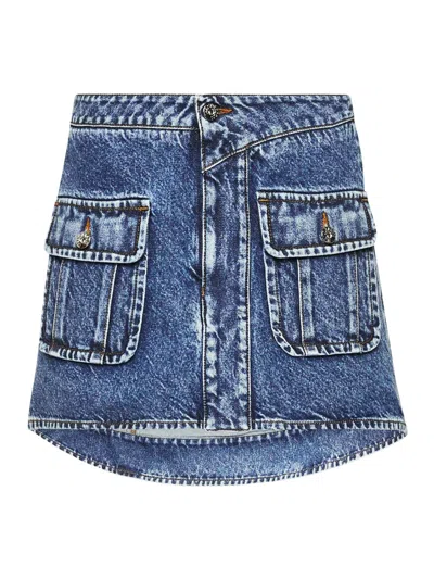 JW ANDERSON CURVED PATCH POCKET MINI SKIRT