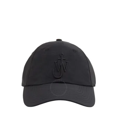 Jw Anderson Curved-peak Anchor Baseball Cap In Black