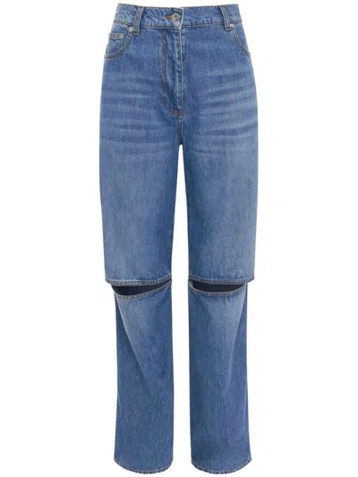 JW ANDERSON JW ANDERSON CUT-OUT BOOTCUT JEANS
