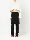 Jw Anderson Cut-out Detailed Cropped Jumper In White