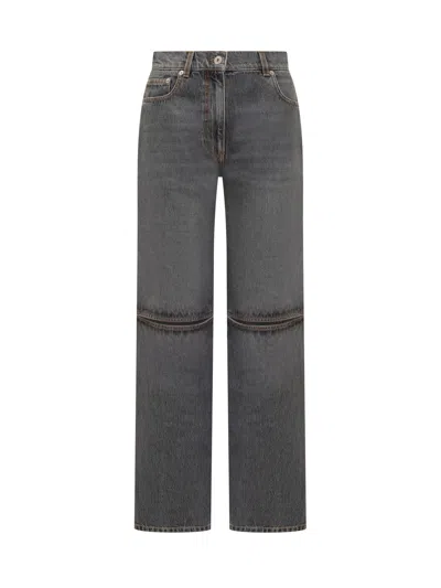 Jw Anderson Cut-uot Bootcut Jeans In Grey