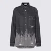 Jw Anderson Studded Workwear Shirt In Black