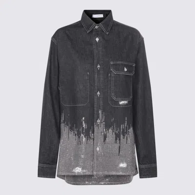 JW ANDERSON JW ANDERSON DARK GREY COTTON DENIM SHIRT JACKET