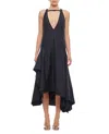 Jw Anderson Maxikleid Aus Twill Aus Einer Wollmischung Mit Nadelstreifen Und Cut-outs
